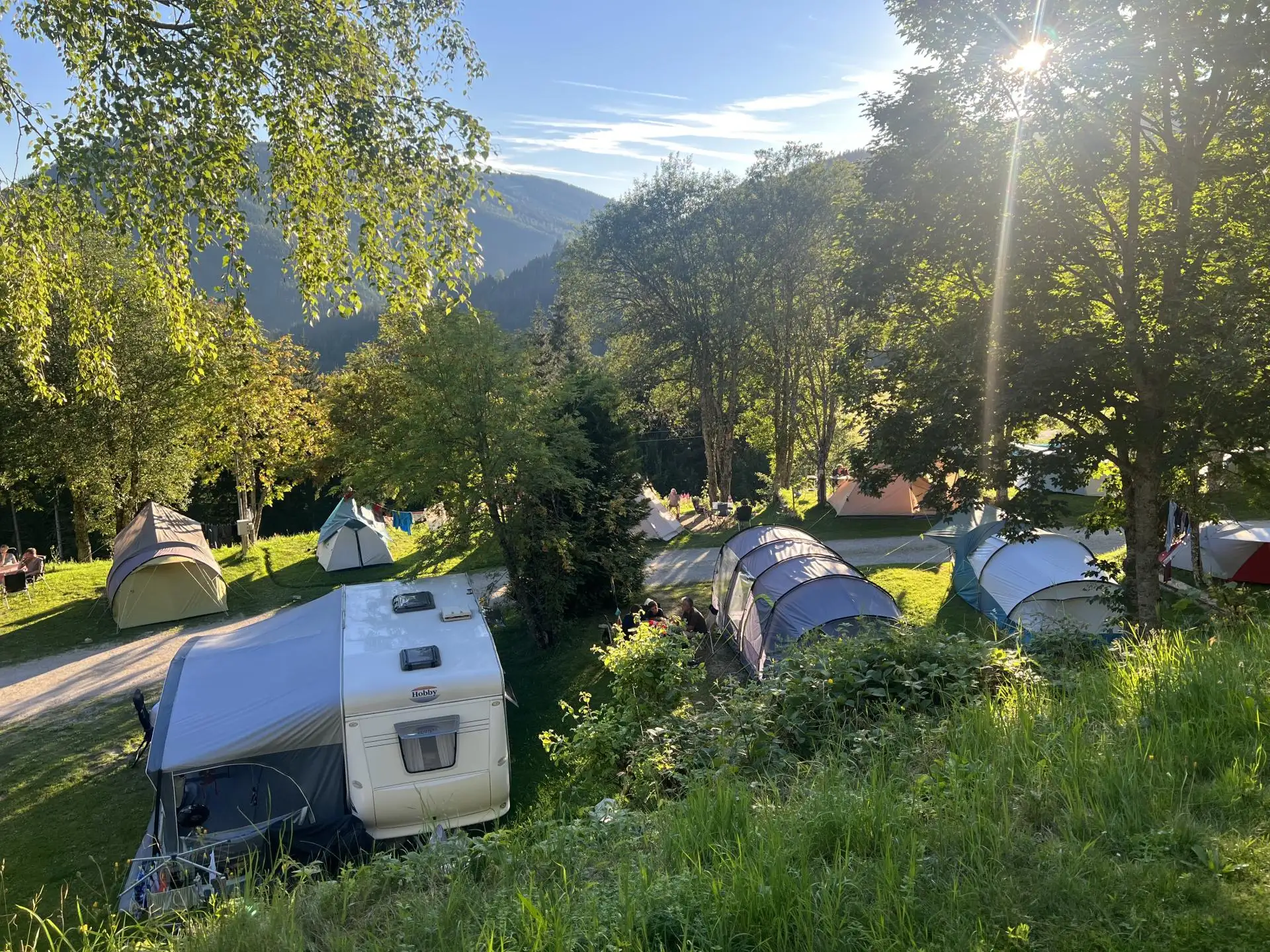 Camping Dachstein und Pension Gsenger #Camping#Lageplan Campingplatz
